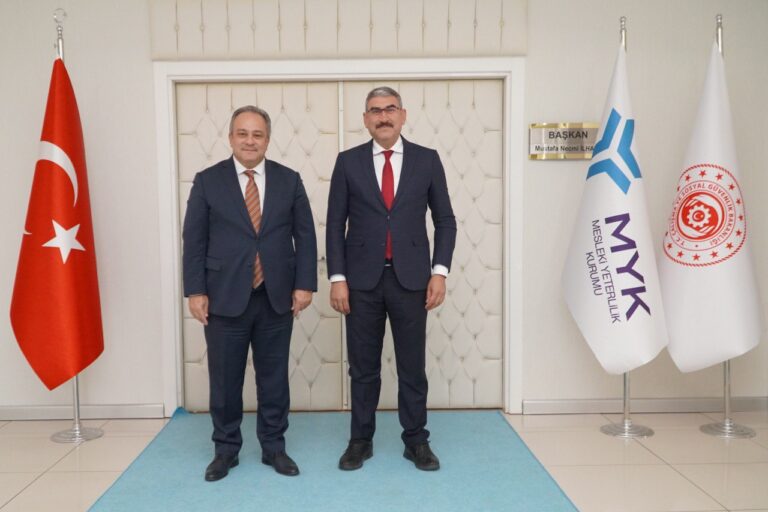 Mesleki Yeterlilik Kurumu Başkanı Prof. Dr. Mustafa Necmi İLHAN’ı Ziyaret